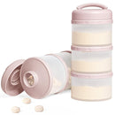Termichy Stackable Formula Dispenser Portable Milk Powder Container, 2 Pack, Light Pink by TinyTreasures Baby Boutique