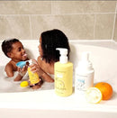 Dabble & Dollop Lemon + Vanilla Body Wash & Shampoo – 3-in-1 Natural Bubble Bath for Kids, Made in USA, No Parabens or Sulfates, Vegan, Gluten-Free, Tear-Free (2-Pack) by TinyTreasures Baby Boutique