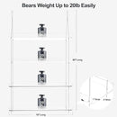 4-Tier Hanging Clear Plant Shelves for Windows, Acrylic Window Wall Plant Stand Shelf for Kitchen Indoor Gardens, Flower, Succulents, Herb, Seedling Organization, and Pots Display, 16 Inch per Tier by GreenHaven Gardens
