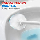2Pack 2 in 1 Toilet Brush and Plunger Set, Extended Handle Plunger，Toilet Bowl Brush Plunger Set,Bathroom Cleaning Tools ，Toilet Brush Plunger Combo，Cleaning Brush，Cleaning Supplies(White) by CozyNest Decor