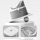 3 in 1 Toddler Potty Training Toilet Seat with Steps Ladder, Foldable Potty Train Chair Adapter for Toddlers Kids Boys Girls, Blue by TinyTreasures Baby Boutique