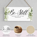 Be Still And Know That I Am God Prayer Room Decor Rustic Bible Verse Sign Scripture Printed Wood Sign Wall Art Religious Gifts Faith Based Gifts by CozyNest Decor