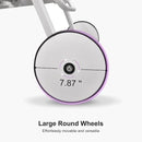 PURPLE LEAF Outdoor Chaise Lounge Set of 4 White Aluminum Lounge Chair Outdoor with Wheels Five-Position Adjustable Patio Lounge Chair for Pool Deck Yard, Steel Blue by GreenHaven Gardens