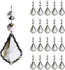20pcs Crystal Chandelier Maple Leaf Prism Pendant Parts, 50mm Hanging Crystals Beads for Chandelier Wedding Decoration Clear by GreenHaven Gardens