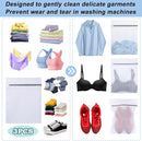 Vivifying Mesh Laundry Bags for Delicates, 3Pcs Honeycomb Mesh Wash Bags with Zipper for Washing Machine, Shoes, Lingerie, Socks and Stuffed Toys (Medium, 12.5 x 16Inches) by TinyTreasures Baby Boutique