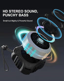 comiso Waterproof Speaker with Robust Bass, Shower Speaker with Dynamic Light, TWS Mode, Loud HD Sound, IP67 Waterproof, 2000mAh, Portable Wireless Speakers for Home, Outdoor/Kayak, Gift for Unisex. by TinyTreasures Baby Boutique
