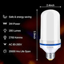 OMK 【Upgraded】 Purple LED Flame Light Bulbs - Flickering Light Bulbs with Gravity Sensing, E26 Base Flame Bulb, Holiday Christmas Indoor Outdoor Light Bulbs, Valentine Decoration Gifts Lights (2Pack) by GreenHaven Gardens