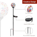 Afirst Solar Lights Outdoor Decorative - Solar Mosaic Garden Stakes Flower Decorative Lights Waterproof for Pathway Yard Lawn Decoration Multi by CozyNest Decor