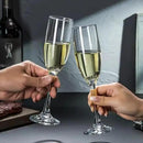 6 oz Champagne Flutes Glass, Wine Flutes Set of 12, for Champagne, Wine, High-End Banquets, Parties, Bars, Weddings, Gifts (12pcs) by CozyNest Decor