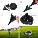 ZGWJ Solar Ground Lights,12 Pack Waterproof Solar Garden Lights, Upgraded Outdoor Garden Waterproof Bright in-Ground Lights, Landscape Lights for Pathway,Yard,Deck,Lawn,Patio,Walkway Warm White by GreenHaven Gardens