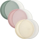 WeeSprout Baby & Toddler Non-Suction Plates with Lids, 100% Food Grade Silicone Plates, Premium Hard Plastic Lids, Unbreakable Design, Microwave & Dishwasher Safe, 3 Pack by TinyTreasures Baby Boutique