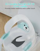 Potty Training Seat with Step Stool Ladder, Potty Training Toilet Seat with Soft Seat Splash Guard, Adjustable Height, 2 in 1 Potty Seats for Toddlers Kids Boys Girls by TinyTreasures Baby Boutique