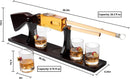 Shotgun Wine Whiskey Decanter Set 20OZ With Bullet Glasses By Firearm Shooting Gun G by The Wine Savant