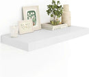 12" Deep White Floating Shelves,Over Toilet Long Wall Mounted Modern Farmhouse 36 inches,Wall Shelves with Invisible Brackets for Bedroom, Bathroom, Living Room, Kitchen, Set of 1 by CozyNest Decor