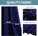 ChrisDowa Blackout Curtains 120 Inches Long 2 Panels Set for Living Room, Grommet Thermal Insulated Room Darkening Curtains for Bedroom (Navy Blue, 52 x 120 Inch) by CozyNest Decor