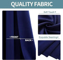 ChrisDowa Grommet Blackout Curtains for Bedroom and Living Room - 2 Panels Set Thermal Insulated Room Darkening Curtains (Navy Blue, 42W x 84L) by CozyNest Decor