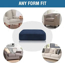 H.VERSAILTEX Velvet Stretch Couch Cushion Cover Plush Cushion Slipcover for Chair Loveseat Sofa Cushion Furniture Protector Seat Cushion Sofa Cover (3 Piece XL Sofa Cushion Covers, Navy) by CozyNest Decor