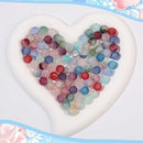 600pcs Frosted Lunar Glass Beads Kit -24 Colors10mm Glass Beads for Jewelry Making Kit Charms Coloured Glaze Beads Bracelets Necklaces Making Kit DIY Crafts, Home Companion Gifts for Beginners Women by TinyTreasures Baby Boutique