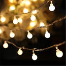 Globe String Lights for Bedroom, 49 Feet 100 LED Fairy Lights Plug in, 8 Modes Warm White Christmas String Lights for Indoor Outdoor Patio Party Garden Wedding Christmas Tree Decor by CozyNest Decor