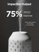 InnoGear Aromatherapy Diffuser, 150ml Ceramic Diffuser Ultrasonic Humidifier Cool Mist Essential Oil Diffusers for Home Air Diffuser with 2 Mist Modes Waterless Auto Off, White by TinyTreasures Baby Boutique