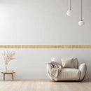 15 Pcs DIY Geometric Shape Acrylic Decorative Mirror Stickers Removable Adhesive Wall Mirror Décor for Living Room Home Background (Gold,3.15 * 7.87inches) by CozyNest Decor