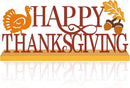COCHIE Metal Happy Thanksgiving Sign, Fall Leaves Turkey Table Centerpieces Decorations for Home, Office, Shelf, Mantel, Indoor, Traditional Party Supplies Decor (Thanksgiving) by CozyNest Decor