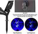 T-SUNUS Solar Landscape Spotlights IP65 Waterproof Blue Lights Outside Auto On/Off Yard Lighting 2 Modes for Halloween Christmas Outdoor Tree Driveway Garden Flag Pond Pool Statue Backyard 4-Pack by GreenHaven Gardens