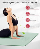 HAPBEAR Extra Large Yoga Mat - 72"x48"/78"x54", 1/4" & 1/3" Thick, Non-Slip, Durable, Eco-Friendly, Wide Exercise Mat for Home Workouts, Yoga, Pilates, Stretching, Meditation (Barefoot Exercise) by TinyTreasures Baby Boutique