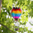 Starsoul Hot Air Balloon Solar Lantern with Candle Holder Solar Hot Air Balloon Flickering Flame Hanging Garden Light Waterproof Glass Hot Air Balloon Solar Lamp Decorative for Lawn Porch Tree Yard by GreenHaven Gardens