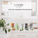 LOVSPA Reed Diffuser Set, Spiced Pomander Scented Oil Diffuser with Sticks, Home Fragrance Accessories for Bathroom Shelf Decor, Aroma Diffusers for Home or Office Desk, USA Made by CozyNest Decor