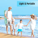 WhiteFang Deluxe Pop Up Beach Tent Sun Shade Shelter for 3-4/5-6 Person, UV Protection, Extendable Floor with 3 Ventilating Windows Plus Carrying Bag, Stakes, and Guy Lines by TinyTreasures Baby Boutique