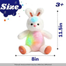 Cuteoy Musical Plush Bunny Stuffed Animal Glowing LED Light-up Nightlight Toys Singing Lullabies Birthday Christmas Plushies Rabbit Gifts for Kids Boys Girls,13" by TinyTreasures Baby Boutique