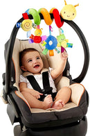 Uonlytech Baby Crib Hanging Rattles Toys, Carseat Toys Hanging Rattles Spiral Stroller Crib Cot Toy Spiral Toy Pram Hanging for Babies Boys and Girls by TinyTreasures Baby Boutique
