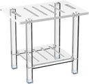 Sumerflos Acrylic Shower Bench for Inside Shower - 18.58" L x 12.60" W x 16.34" H Bathroom Shower Stool with Storage Shelf Heavy Duty (Hold Up to 400lbs) for Shaving Legs Waterproof Non-Slip by TinyTreasures Baby Boutique
