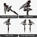 Decorative Garden Stakes, Fairy Garden Statues for Home and Garden (3) by CozyNest Decor