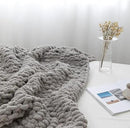 Chunky Knit Blanket Throw 40"*60", Hand Knitted Warm Chenille Throw Blanket, Home Decor Soft Thick Yarn Cable Knit Blanket, Soft Breathable Fleece Banket Christmas for Couch Bed Sofa Best Gift (Gray) by CozyNest Decor