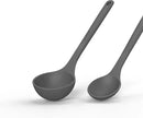 Silicone Cooking Utensils Set - 600°F Heat Resistant, Nonstick Kitchen Utensil Set with Spatulas, Spoons, Whisk, Tongs, BPA Free, Dishwasher Safe (Gray) by CozyNest Decor