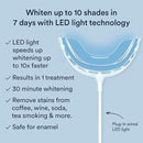 Auraglow Teeth Whitening Kit, Wired LED Accelerator Light, 35% Carbamide Peroxide Teeth Whitening Gel, 12 Whitening Treatments, Whitens up to 10 Shades in 7 Days by CozyNest Decor