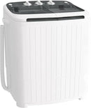 Greenvelly Portable Washing Machine, 16 Lbs Compact Mini Washer and Dryer Combo, Semi-automatic Twin Tub Washer with Drain Pump for Dorms, Apartments, RVs (Grey) by CozyNest Decor