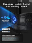 FOHERE Smart Humidifiers for Bedroom, 6L Warm and Cool Mist Quiet Humidifier with 60H Runtime, Humidity Control, Oil Diffuser, Sleep Mode, 12H Timer, Light, Top Fill Ultrasonic for Home Baby Plant by TinyTreasures Baby Boutique