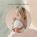 WildBird - Aerial Carrier - 7 to 45 lbs - for Moms, Dads & Caregivers - 100% Natural European Linen Fibers - Versatile & Adjustable - Small Size - Desert Lark Fabric by TinyTreasures Baby Boutique