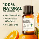 Kukka Mandarin Essential Oil for Diffuser Skin - 0.34 Fl Oz - 100% Pure Natural, Fresh & Citrusy Scent for Aromatherapy,Candle, Bath Bomb & Soap Making Scent DIY by CozyNest Decor