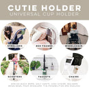 Ryan & Rose Cutie Holder Universal Stroller Cup Holder (Taupe) by TinyTreasures Baby Boutique