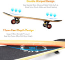 Easy_Way Complete Skateboards- Standard Skateboards for Beginners Kids Boys Girls Teenager- 31''x 8''Canadian Maple Cruiser Pro Skate Board, Skateboards by TinyTreasures Baby Boutique