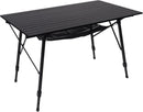 PORTAL Camping Table Portable Foldable with Adjustable Legs, Aluminum Folding Table Roll Up Table with Carrying Bag for Outdoor, Beach, Picnic, Backyards, BBQ and Party, Black, Big by GreenHaven Gardens