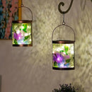 Starsoul 2 Pack Hanging Solar Lantern Outdoor Waterproof Glass Hummingbird Decorative Solar Lights for Outside Garden Yard Table Patio Decor by GreenHaven Gardens