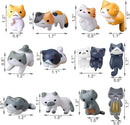 Mini Cute Tuxedo Small Cat Figures Decor, Miniature Fairy Garden Cat Succulent, 12 Pcs Lovely Cat Figurines For Cat Lovers, Tiny Terrarium Animal Statues Ornaments For Home Decoration Micro Landscape by GreenHaven Gardens