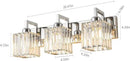Modern Bathroom Vanity Light 3-Lights Chrome Crystal Wall Lamp Bathroom Modern Crystal Vanity Lighting by CozyNest Decor