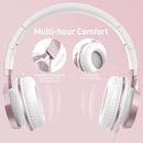 AILIHEN Kids Headphones, Headphones for School Girls Wired On-Ear Headsets with Microphone for Chromebook Laptop Computer, Foldable Adjustable Teen, Tangle-Free, 3.5mm Jack (Rose Gold) by TinyTreasures Baby Boutique