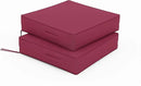 Patio Chair Cushions 19 X 19 X 4 Inch Waterproof Outdoor Seat Cushions for Patio Furniture, Outdoor Sofa Couch Pads with Ties & Handle, Set of 2, Fuchsiared by GreenHaven Gardens